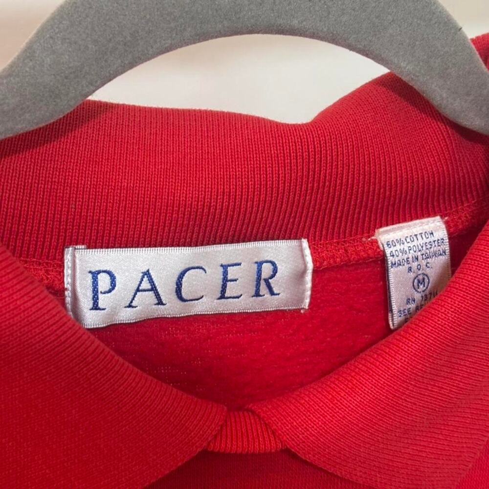 Pacer red striped sweatshirt size - Picture 4 of 6